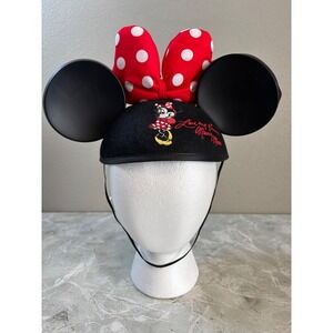 Disneyland Parks Minnie Mouse Ears Youth Hat Cap Polka Dot Bow Love Kisses Youth